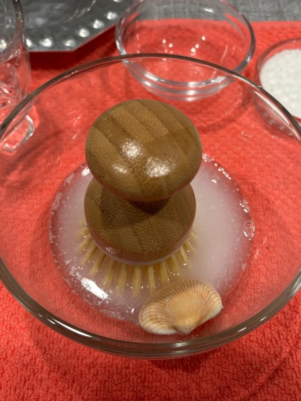 seashell washing practical life lesson by idlewild montessori